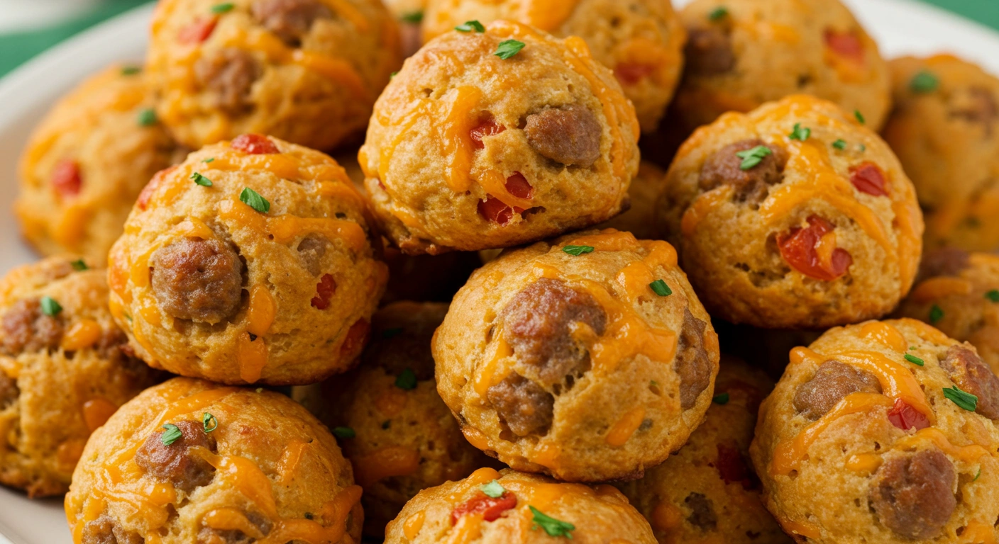 Quick Sausage & Cheese Party Balls - secondary view